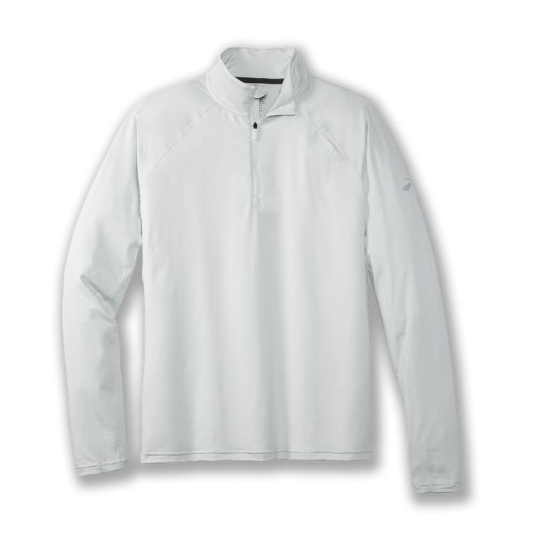 Brooks Dash 1/2 Zip - Mens Running Jackets - Icy Grey (06712LGUW)